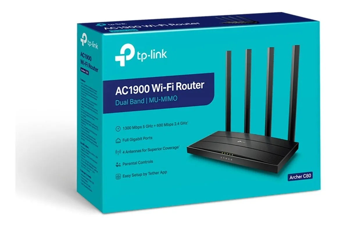 Router Inalámbrico TP Link AC1900 ARCHER C80 DB - Image 2