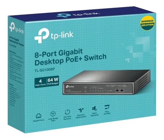 Switch TP Link 8 Puertos TL-SG1008P GIGABIT