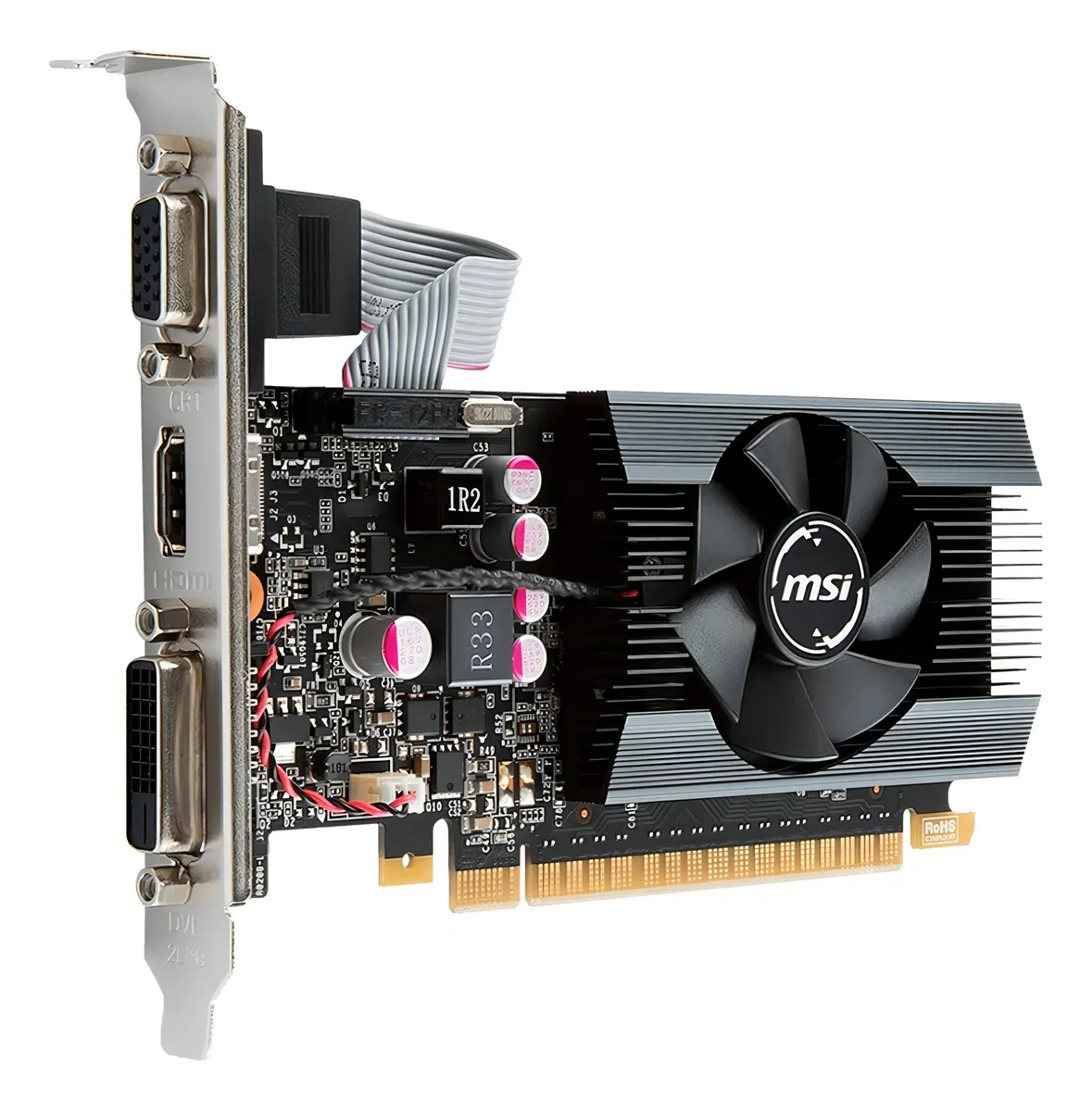 Placa de Video Nvidia MSI Geforce GT 710 DDR3 2GB Low Profile - Image 2