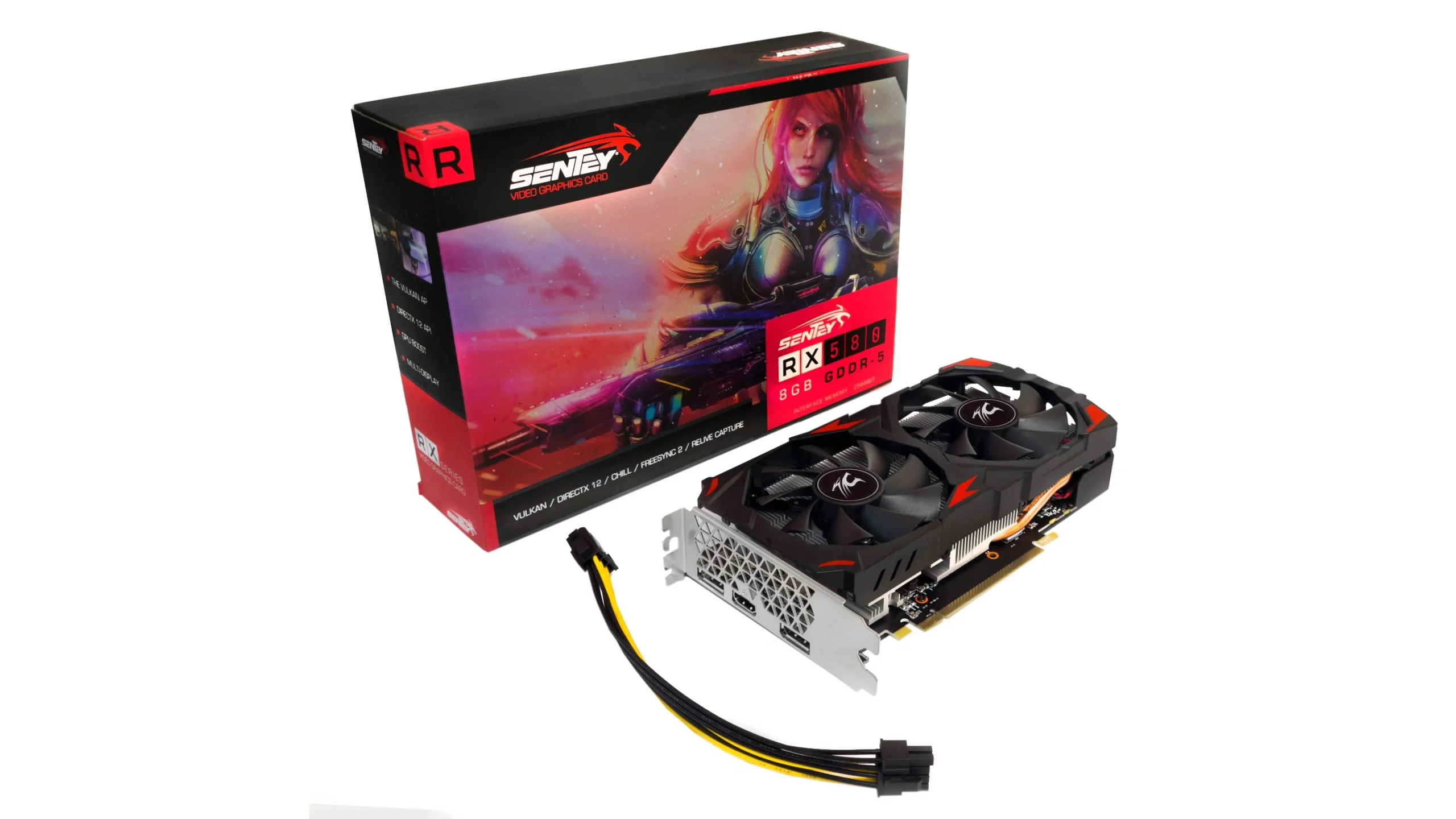 Placa de Video 8GB Sentey RX580 GDDR5